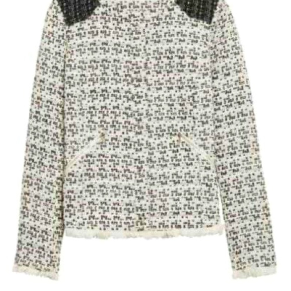 Ark & co Brockton collarless tweed jacket